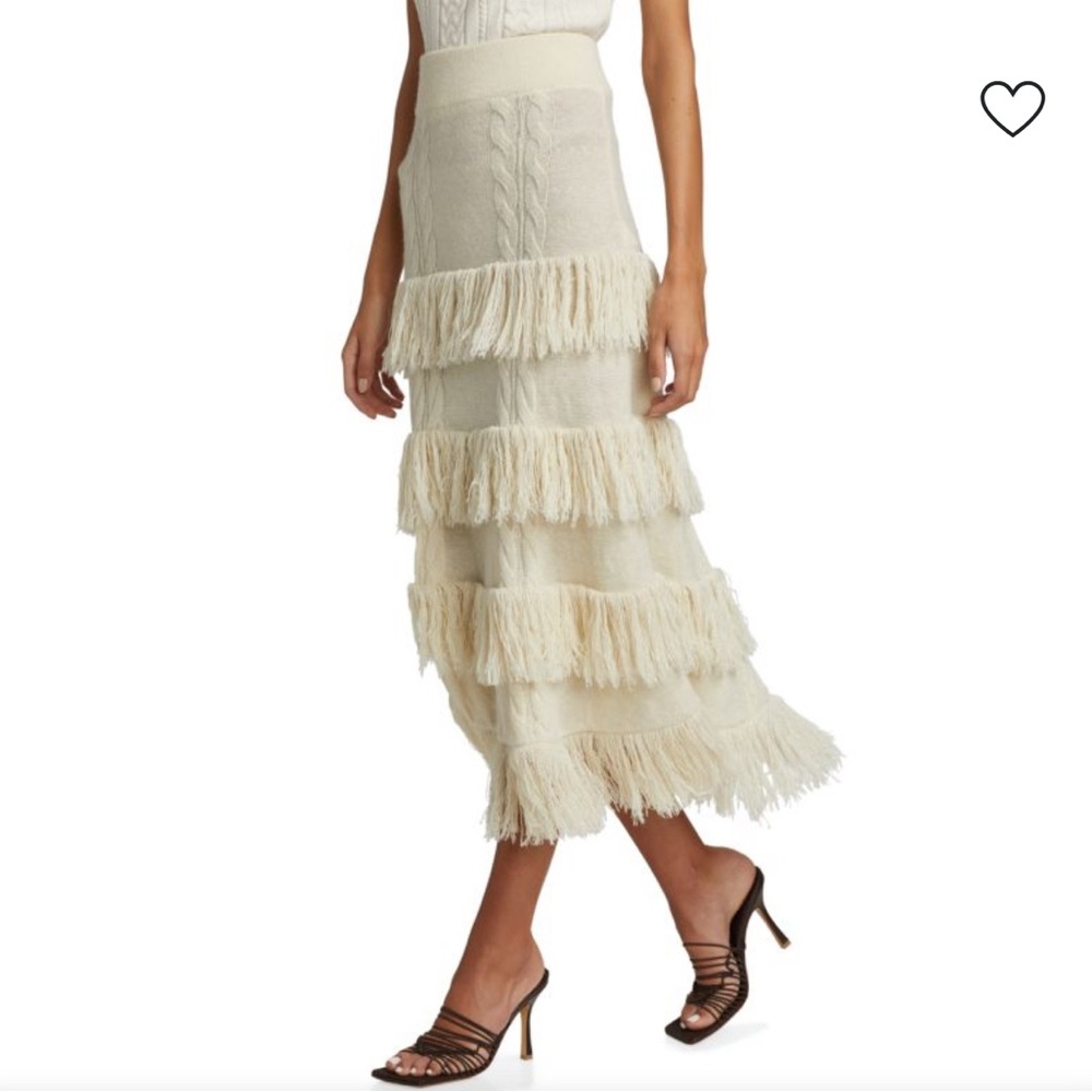 Johanna Ortiz No Doubts Royal Alpaca Midi Skirt - Picture 3 of 8